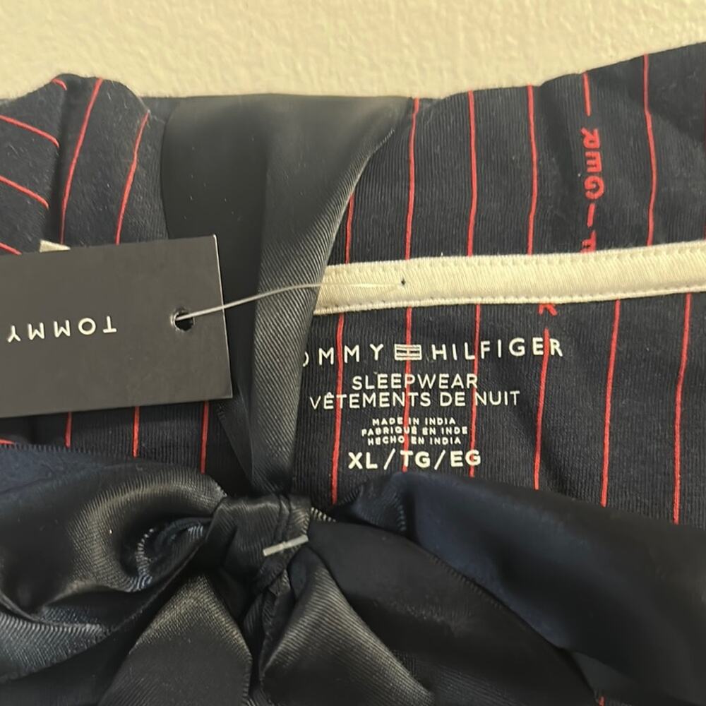 NWT Tommy Hilfiger Navy Striped Pajama Set - Picture 4 of 4